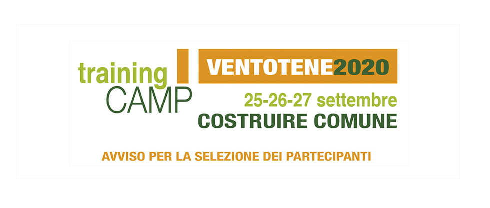 Training Camp Ventotene 2020 – Avviso per la selezione dei partecipanti