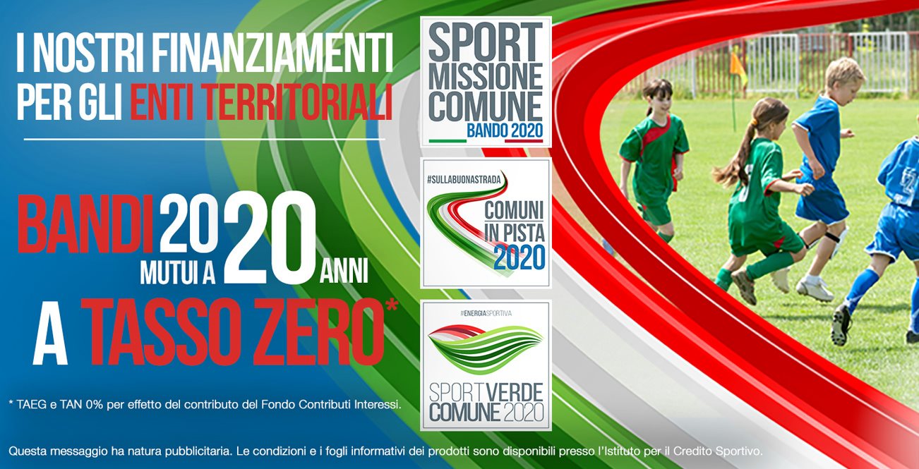 Politiche per lo Sport: impiantistica e credito per i Comuni