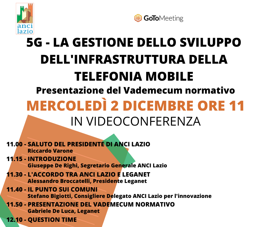 5G – LA GESTIONE DELLO SVILUPPO DELL’INFRASTRUTTURA DELLA TELEFONIA MOBILE