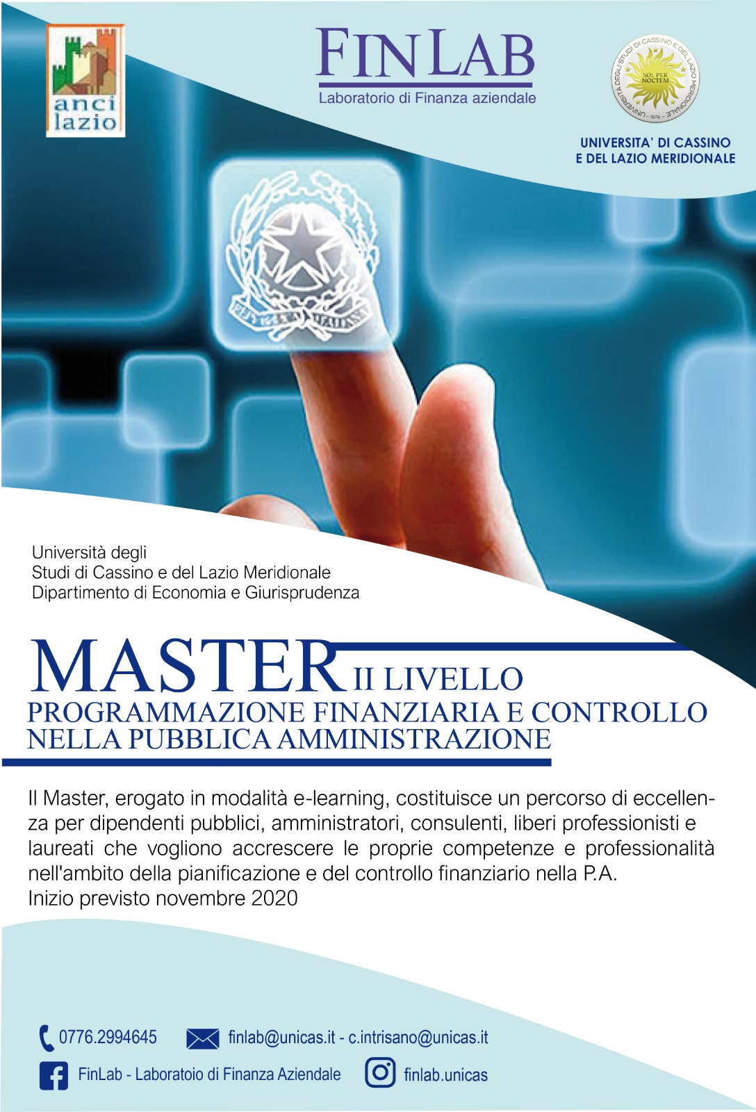 Master di II Livello in Programmazione finanziaria e controllo nella pubblica amministrazione