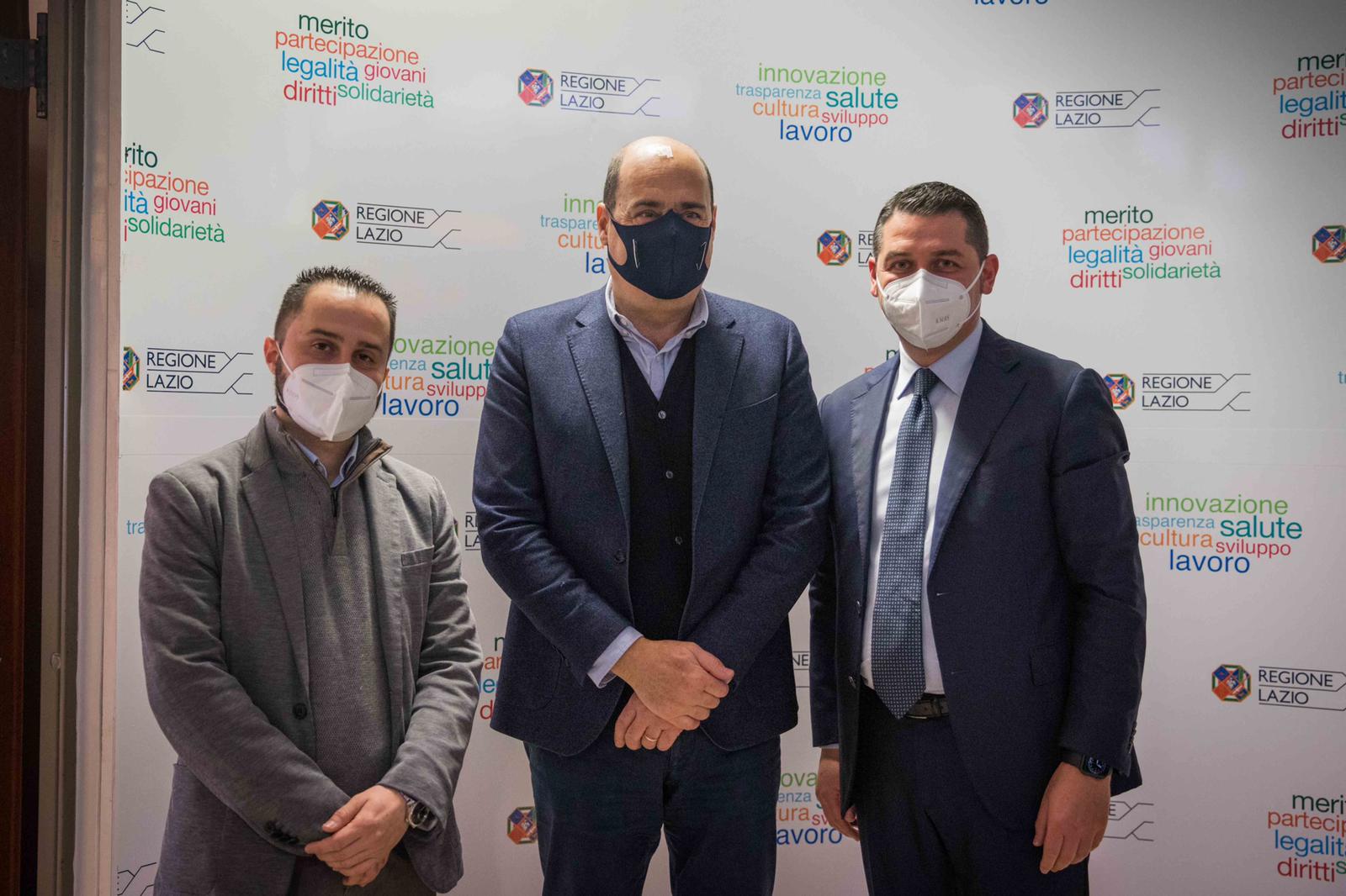 Scambio di auguri tra presidenti, l’incontro tra Zingaretti e Varone