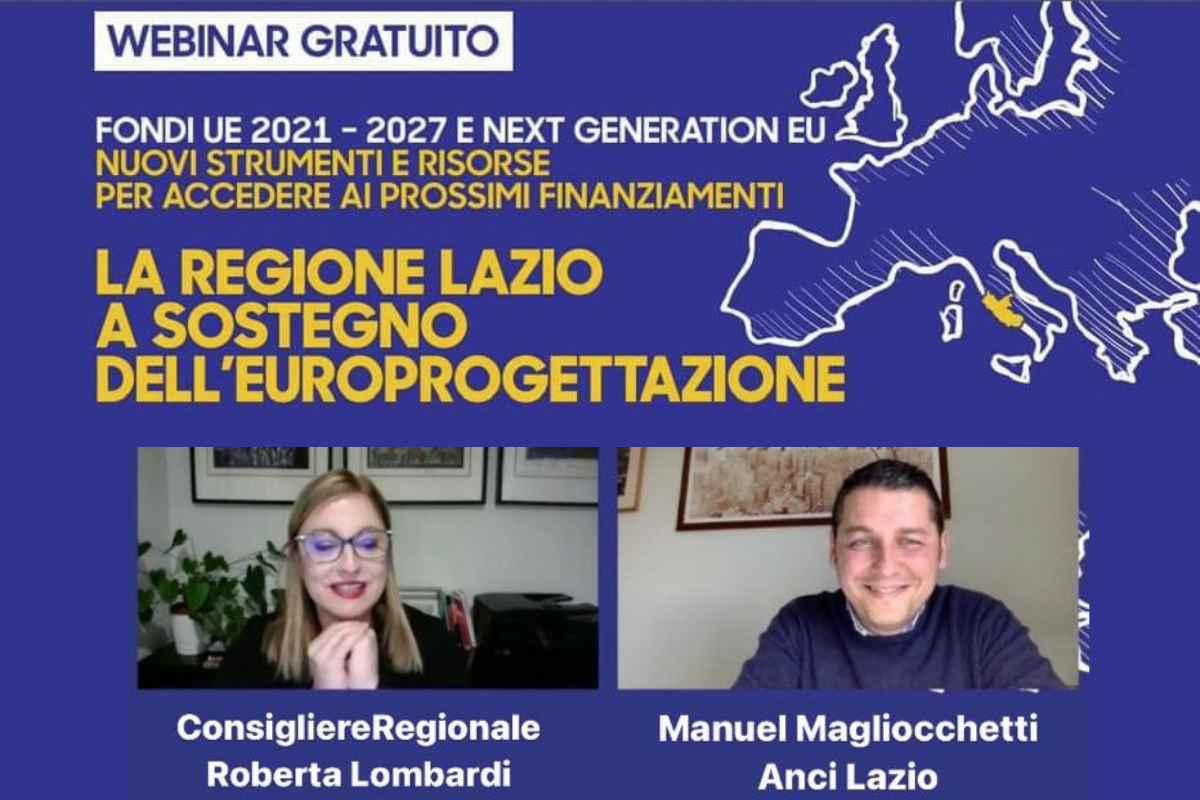 Europrogettazione, Anci Lazio al webinar della Regione Lazio