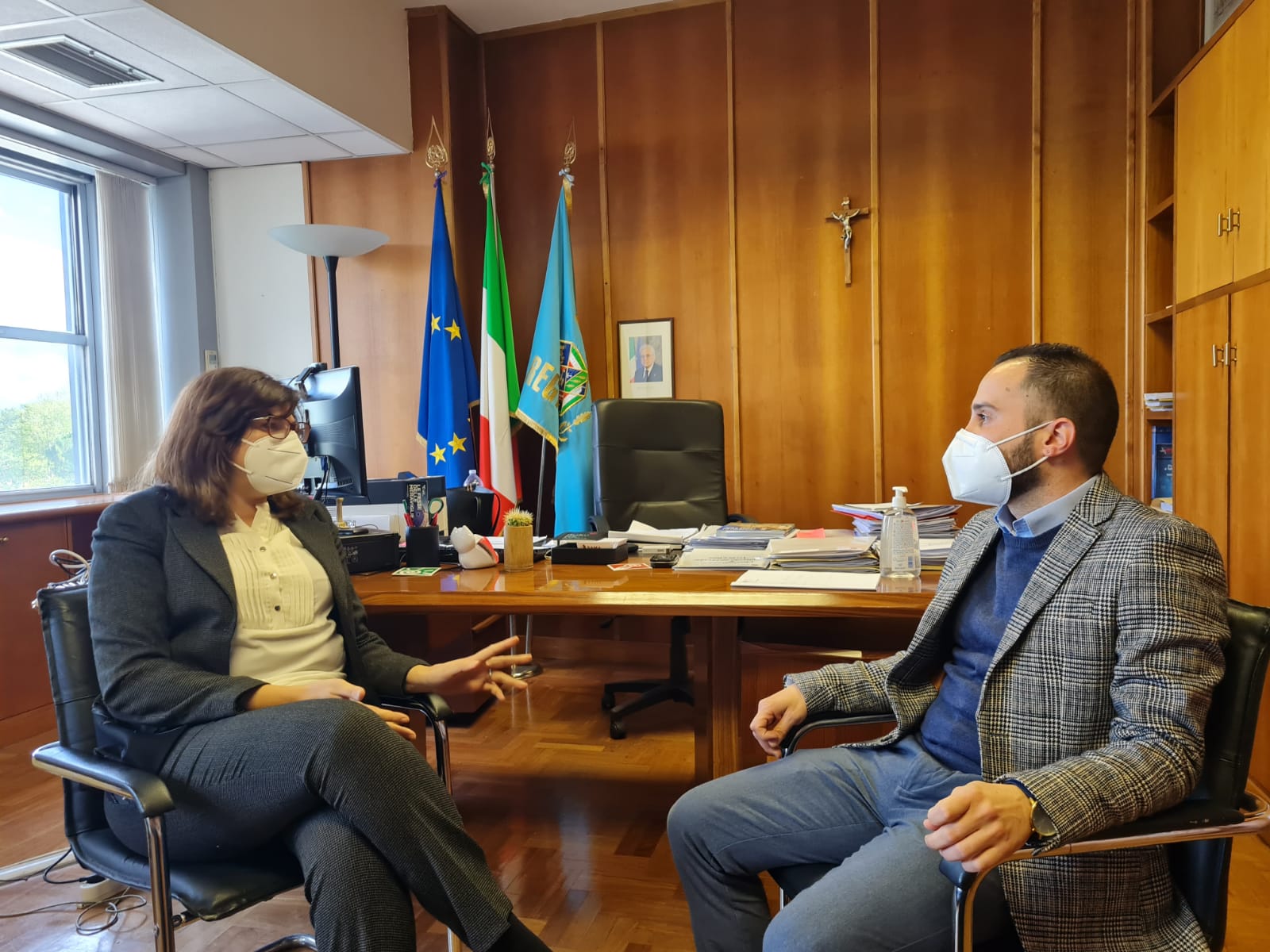 Turismo, polizia locale e programmazione europea, il Presidente Varone incontra l’assessore regionale Valentina Corrado
